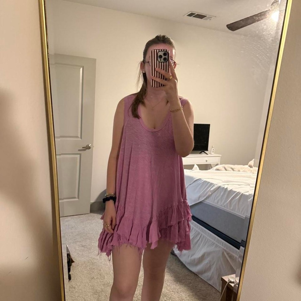 Free People Flowy Ruffle Dress